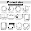 12 Pads Music Sticky Notes Self-Adhesive Musical Writting Notepads Music