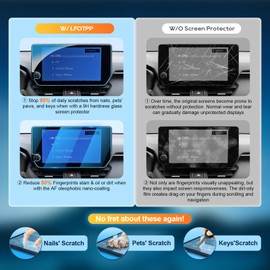 For RAV4 2023-2025 Screen Protector Compatible with RAV4 (Limited/TRD Off-Road/XSE/Adventure/XLE Premium) 10.5 inch Touchscreen 9H Glass Infotainment Touch Screen accessories Anti-Fingerprint -- HD