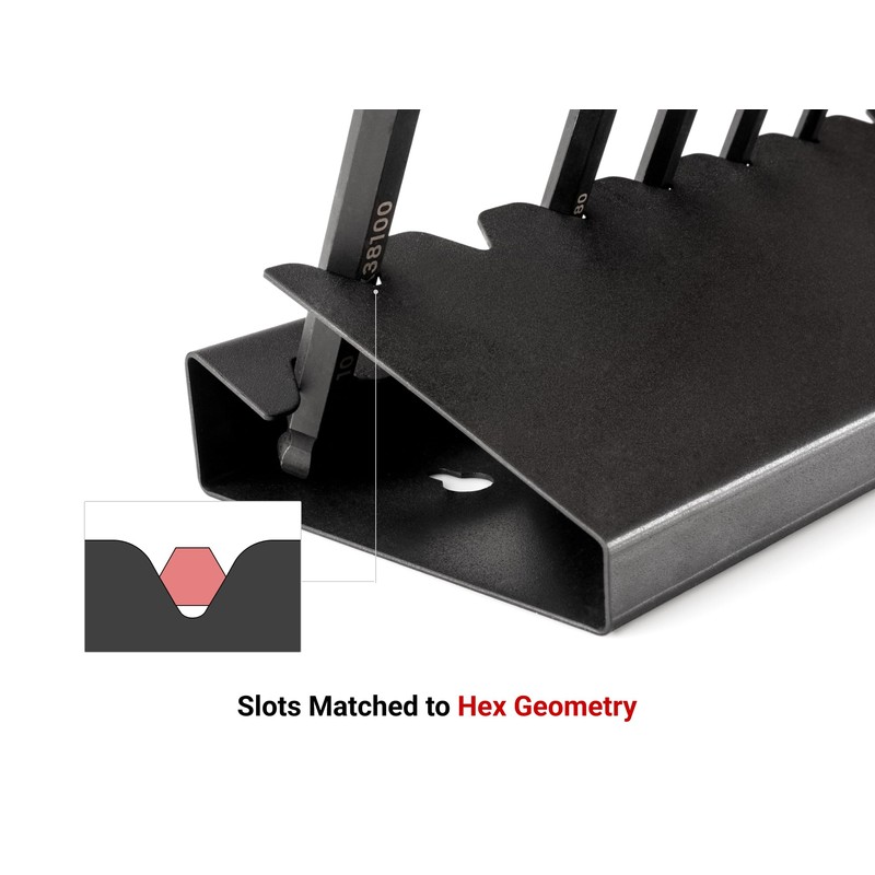 TEKTON 10-Tool Hex T-Handle Key Metal Stand (2-10 mm) |