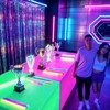 4 Pack Neon Table Cloths Table Cover for Glow Neon