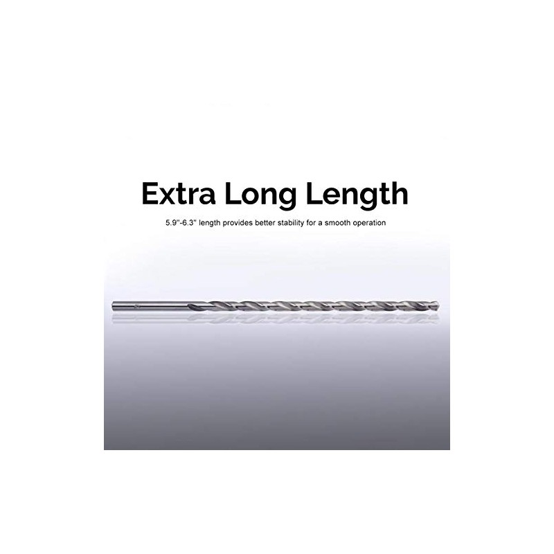 Ausla 5 pieces long HSS twist drill bits, core hole
