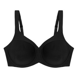 Triumph Women's Modern Soft+Cotton W01 Minimiser Bra, black