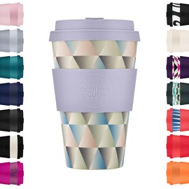 Ecoffee Cup 814 008 Reusable Eco Friendly Cup Saucer 400ml