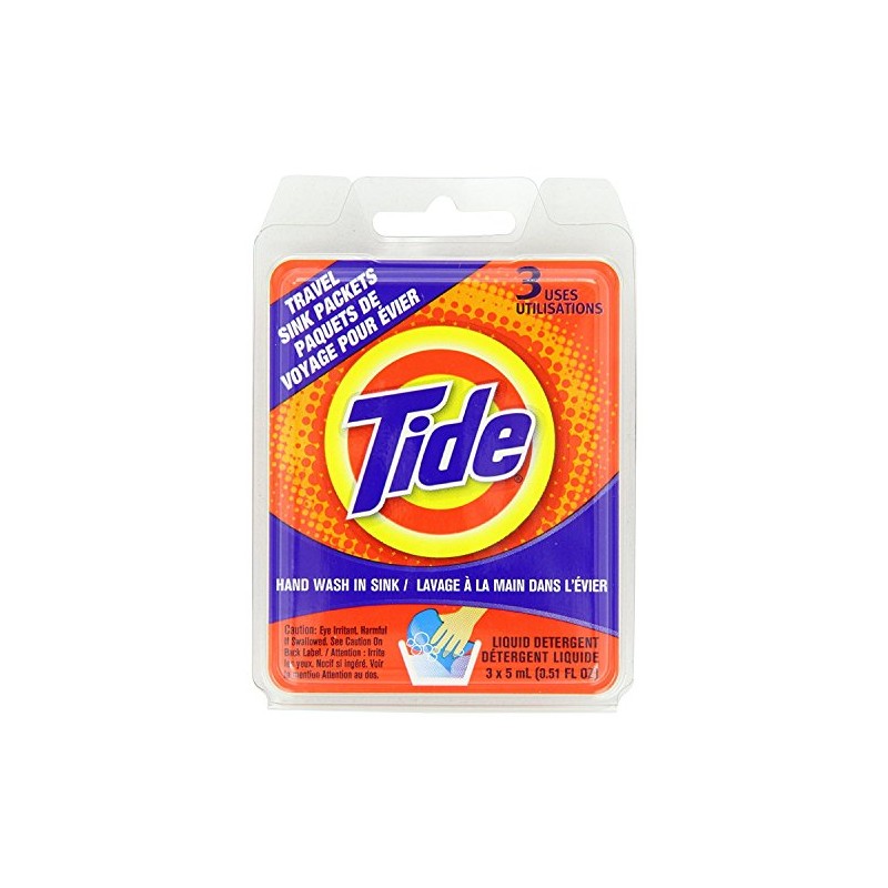 Tide Travel Sink Packets Clipstrip (Pack of 9)