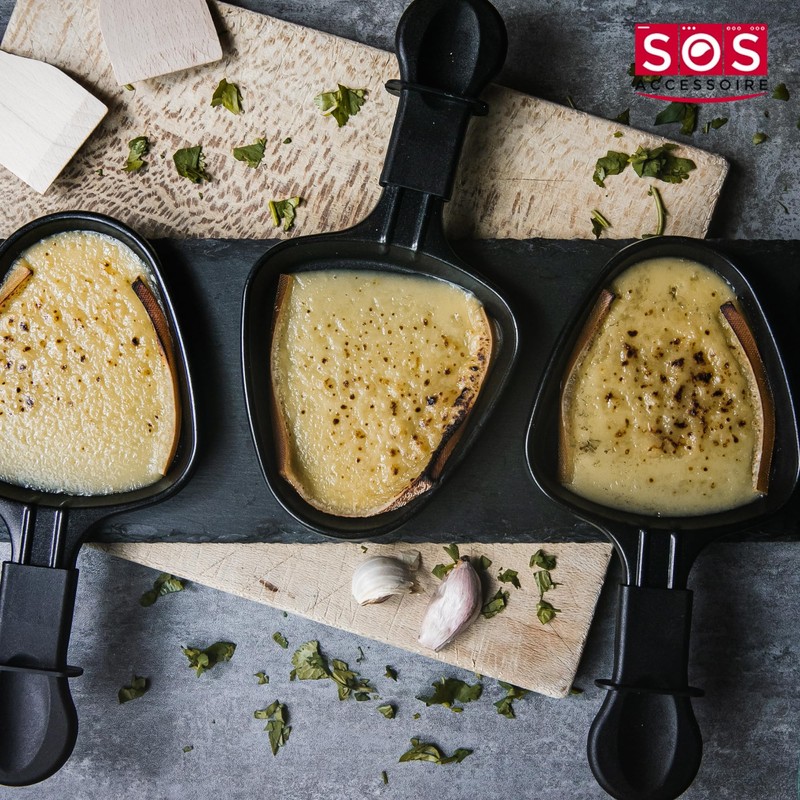 Raclette Pan Non-Stick 1 to 12 Pieces Mini Scraper Triangular