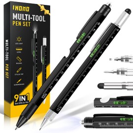 INOMO Father's Day Gifts from Daughter, 9 in 1 Multitool Pen, Dad Gifts for Fathers Day, Tools for Men, Unique Gifts for Men, Husband, Grandpa, Dad, Mens Gifts for Dad Who Wants Nothing