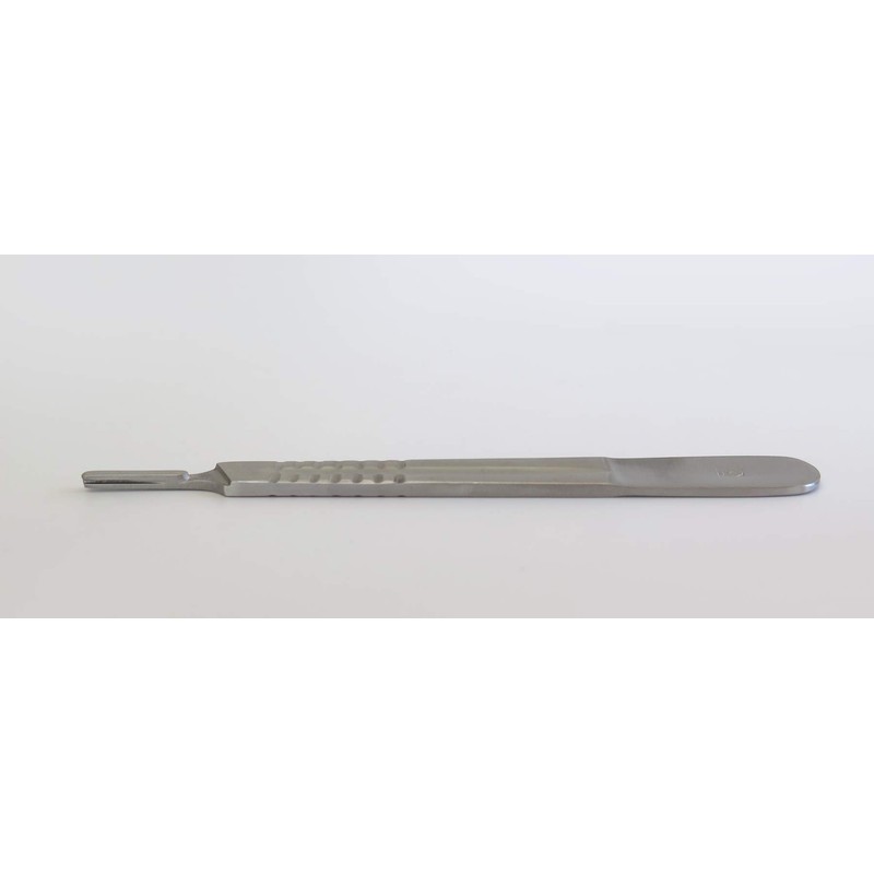 Tredoni Stainless Steel Scalpel Handle Number 3 - Flat Palmar