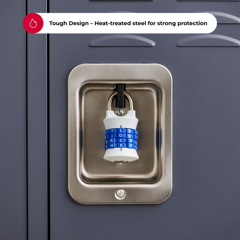 Master Lock Word Combination Lock, Set Your Own Word Letter
