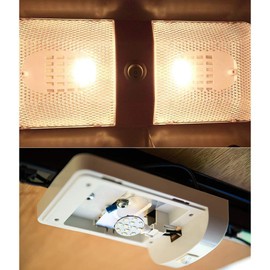 Makergroup T10 921 Wedge Base LED Bulbs for RV Dome Lights in Camper Trailer Marine Boat Replacement LED Bulbs 10-30VDC Disc 3W Warm White 3000K 6-Pack