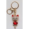 SunAge Keychain Cat Jewelry Rhinestone Cat Design Cute Key Chain