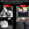 Car Net Pocket Handbag Holder, Large Capacity Car Purse Holder