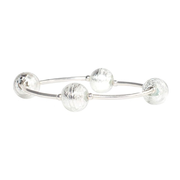 Made As Intended the Blessing Bracelet - 12mm Silver Murano