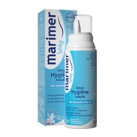 Marimer Baby Saline Nasal Spray All-Natural Seawater for Sinus Rinse & Sinus moisturizing 3.38 FL OZ (100 mL)