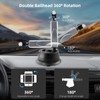 REYGEAK Suction Cup Car Mount with 1/4 Thread, 360° Rotation