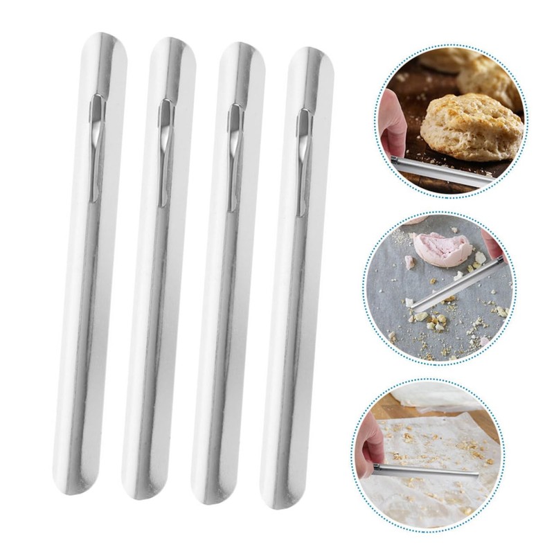 MAGICLULU Restaurant Crumb Sweeper Tool Piece Stainless Steel Bread Crumb