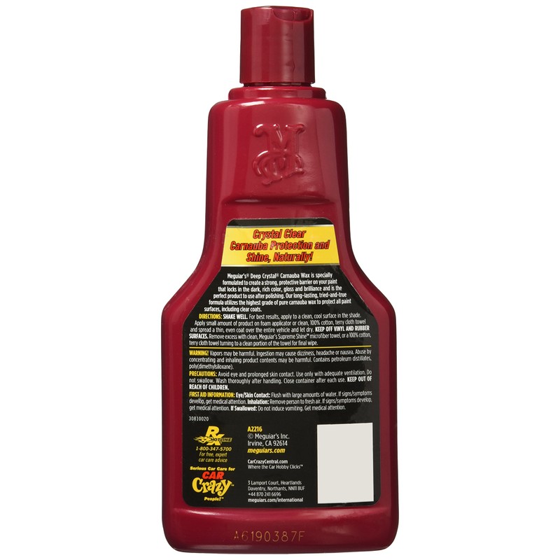 Meguiar's - Oficial Deep Crystal Cera De Carnauba A2216S 473