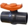 Aquaforte PVC Ball Valve without Throw 63 mm, Grey, 12