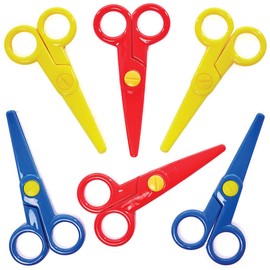 Baker Ross FC937 Modelling Clay Scissors - Pack of 6, Clay Craft Kits for Kids, Children's Art Supplies