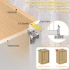 Onemake 20 Pack 1/2" Overlay Soft Close Cabinet Hinges, Clip-on