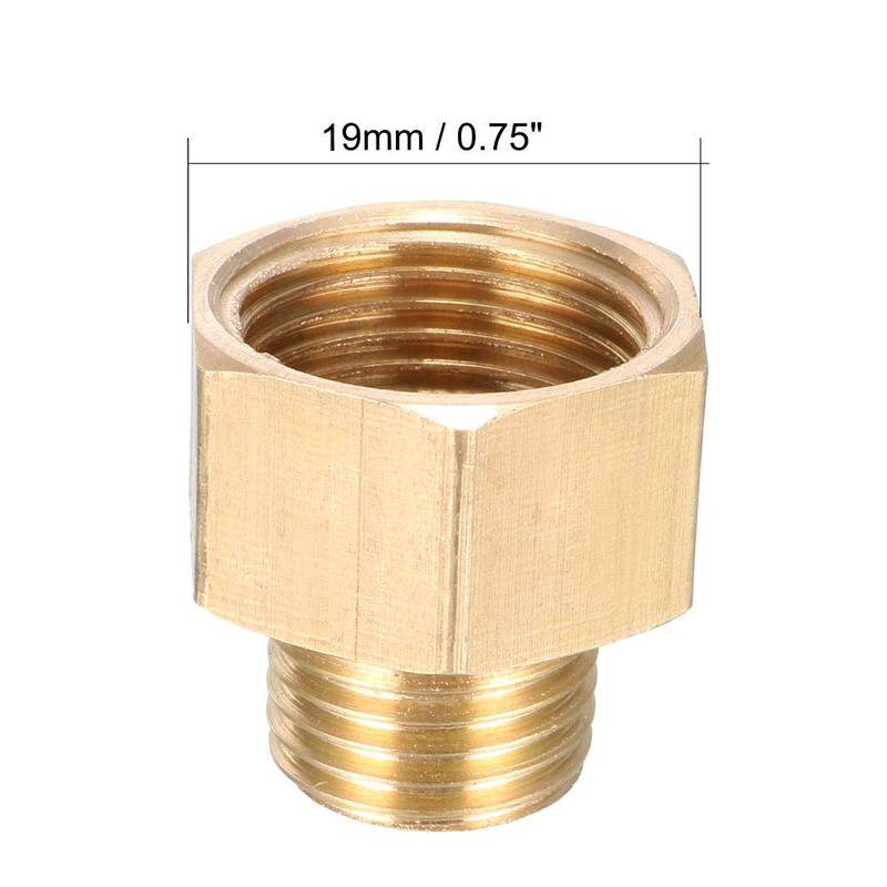 sourcing map Mounting Adaptor G1/4 External x G3/8 Inner Coupling