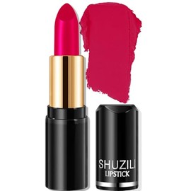 Labial Mate Profesional No Transfiere, Fórmula Vegana Cruelty Free con 12 Horas de Hidratación y Alta Pigmentación, Acabado Mate Sedoso que No Reseca, Ideal para Bodas y Uso Diario (Rosas roja)