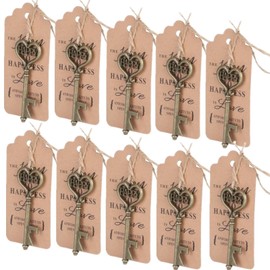 30Pcs Key Bottle Opener, Wedding Favours for Guests Key Bottle Openers, 3 Set of Vintage Bottle Opener Party Favors Wedding Thank You Party Favors with Card Tag