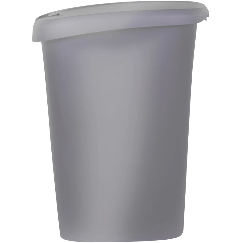 Hefty 12 Gallon Trash Can, Plastic Slim Lockable Step On