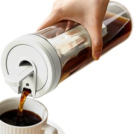 ZASA Cold Brew Coffee Pot, Cold Water Bottle, 0.3 gal (1 L), Horizontal Place, Pitcher, 3.3 gal (1 L) Barley Tea Pot, Cold Water Pot, Tea Bottle, Horizontal Mount, Coffee Pot, Tea Pot, Coffee