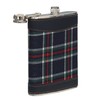 Premier Housewares 508267 Tartan Hip Flask, 8 oz - Blue