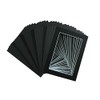 Mat Board Center, 5x7 Black Picture Mats with White Core