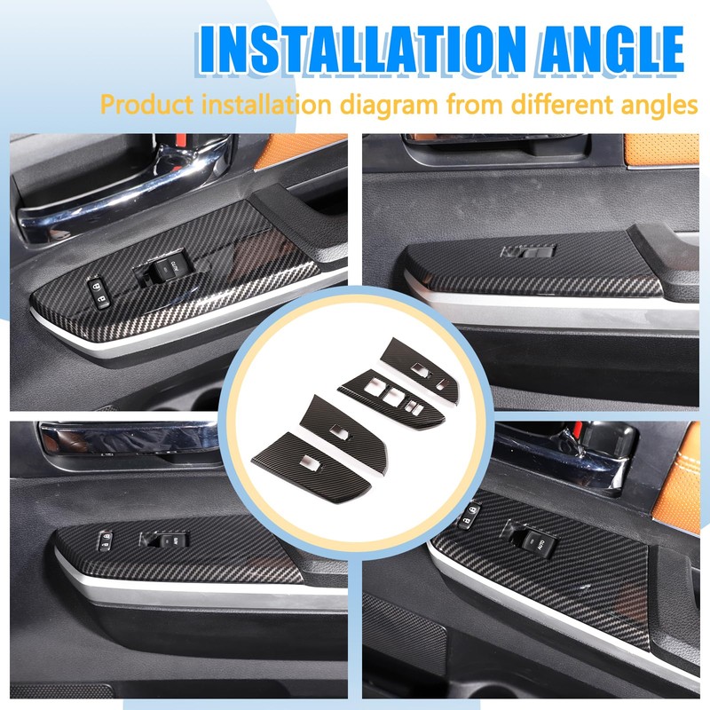 LLKUANG for Toyota Tundra 2014-2021 ABS Plastic Window Switch Button