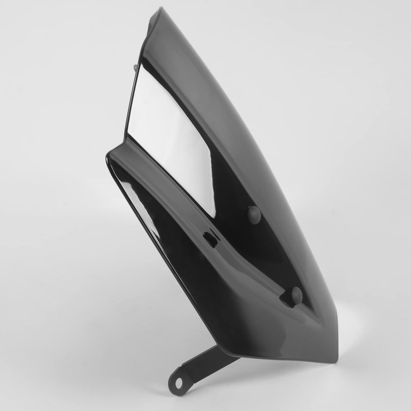 Motorcycle Windshield Deflector with Bracket Double Bubble Windscreen Fit for