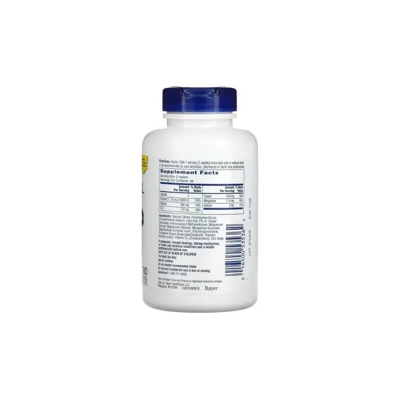 Calcio y Vitamina D3 Bayer Citracal Max con Zinc y