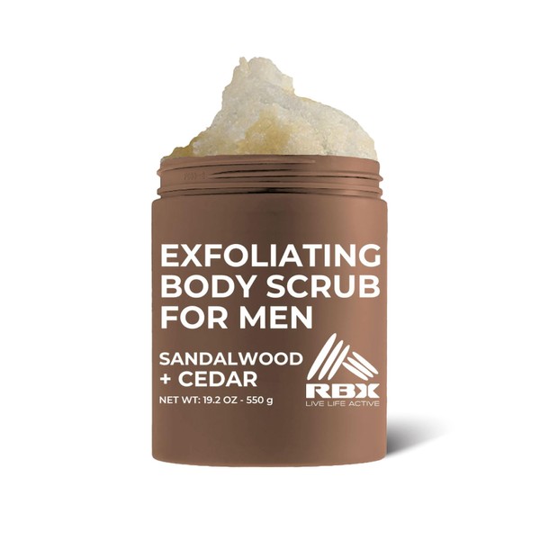 RBX Exfoliating Body Scrub For Men with Shea Butter Vitamin