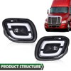 GRAND ORANGE LED Fog Lights Compatible with Freightliner Cascadia 2008-2017
