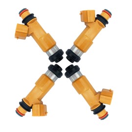 JESBEN 5VX-13761-00-00 4pcs Fuel Injectors 4 Holes Replacement for Yamaha FZ6 2004-2009 FZ6R 2009-2017 5VX137610000