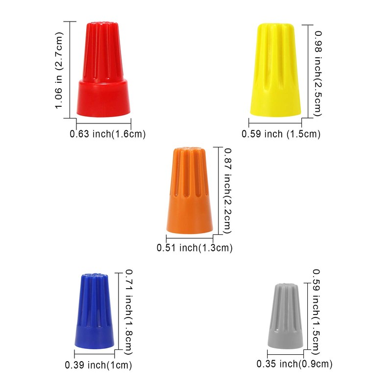 100 PCS P3 Orange Spring Insert Twist Caps Connection Electrical