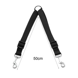 Lotsdonxia Dual Adjustable Dog Leash Splitter, Convertible Dog Lead for Two Small to Medium-Sized Dogs, Black Color, for Walking Together