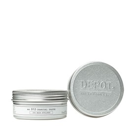 DEPOT No.312 Charcoal Paste Styling Paste with Charcoal, Strong Hold, Creamy and Malleable Texture for Long-Lasting Styling 75 ml