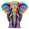 Figured'Art Wooden Puzzle for Adults and Children, 200 Pieces, Animals,