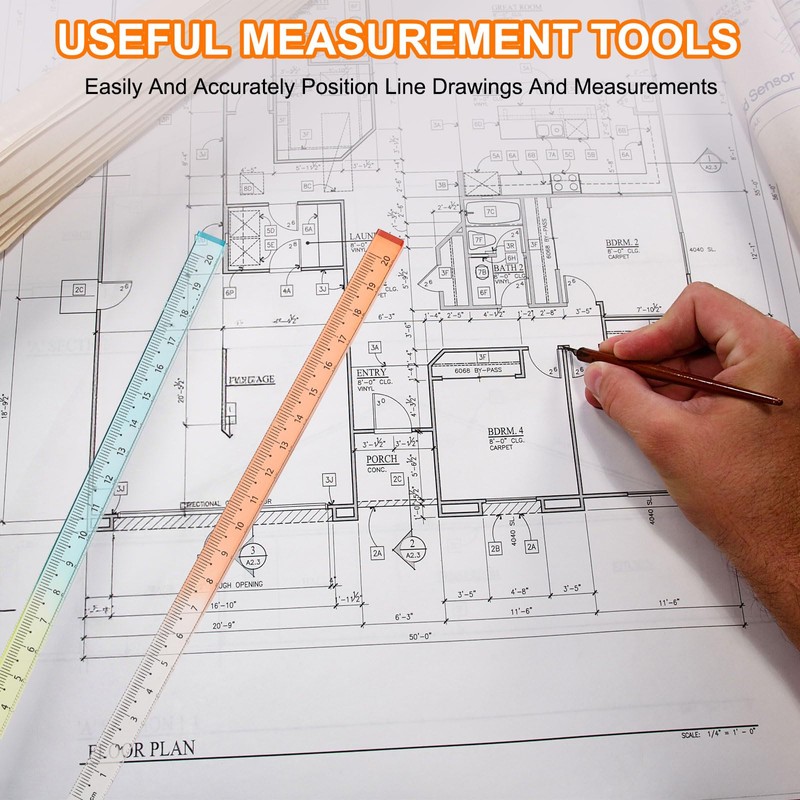sourcing map Acrylic Clear Straight Rulers 15cm Metric Transparent Gradient
