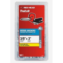 Red Head 3/8 in. x 3 in. Wedge Anchor 50CT