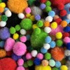 Craft Pom Poms and Wiggle Eyes Set, 1200 Pieces, Multicoloured