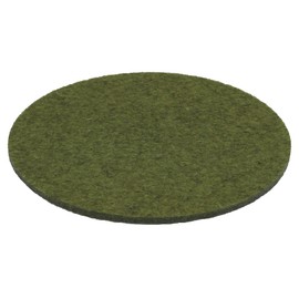 Round Place Mat Felt Coaster in 35 cm, Green Mottled (HF031) for Glasses, Food, Table Decoration