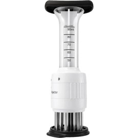 Meat Tenderizer & Marinade Injector Kit, Stainless Steel Food Flavor Syringe for injecting Marinade Liquid & brine, Ideal BBQ Tool