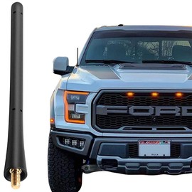 KSaAuto Short Antenna for Ford F150 Dodge Ram 1500 2009-2025, Ford F150 F-150 Antenna Replacement, 7 Inch Truck Ram 1500 Accessories, Car Ford F150 Accessories for FM AM Radio Reception