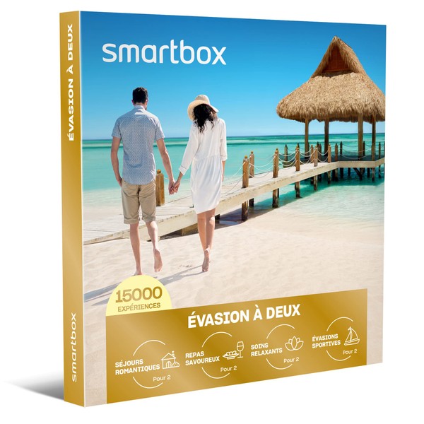 SMARTBOX - Coffret Cadeau Couple - Idée cadeau original : Choisissez parmi 7 100 expériences romantiques, gourmandes, bien-être ou aventure