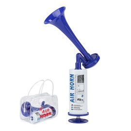 SUPAWAY Manual Signal Horn Handheld Air Horn Very Loud Air Horn Stadium Loud Horn Air Horn Noise Maker for Sports Events, Boating, Parties, Birthdays, Camping, Graduation, Blue