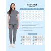 niaahinn Scrubs Set for Women Nurse Uniform Jogger Suit Stretch
