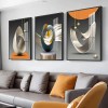 3pcs Modern Geometric Wall Art-Abstract Canvas Print Elegant Living Room